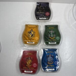 5 RARE Scents of SCENTSY Wax Bars HARRY POTTER SLYTHERIN RAVENCLAW GRYFFINDOR ++